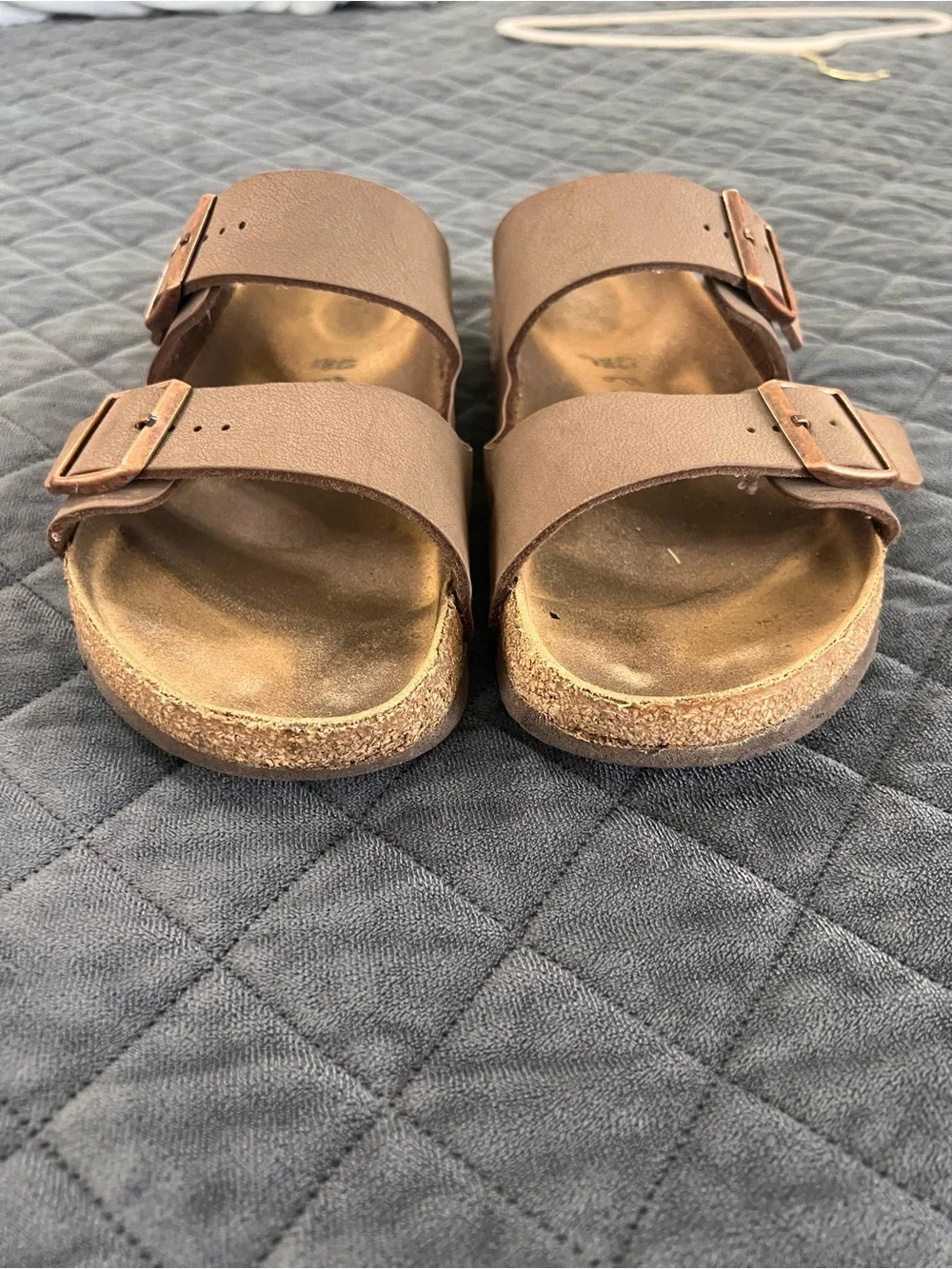 Birkenstock Arizona Sandals Men’s Size 10 10.5 43 Brown Leather slides